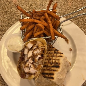 Red Line Diner - Chicken Wrap AKA the roadster wrap with sweet potato fries. - Diners Near Me - Fishkill, New York Red Line Diner - Chicken Wrap AKA the roadster wrap with sweet potato fries. - Diners Near Me - Fishkill, New York