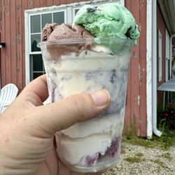 Red Barn Creamery and Farm Stand - "Ice cream flight"