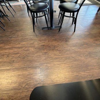 Michaelangelo's Pizza - Crumbs left on the floor from last week - Pizza Near Me - Swansboro, North Carolina