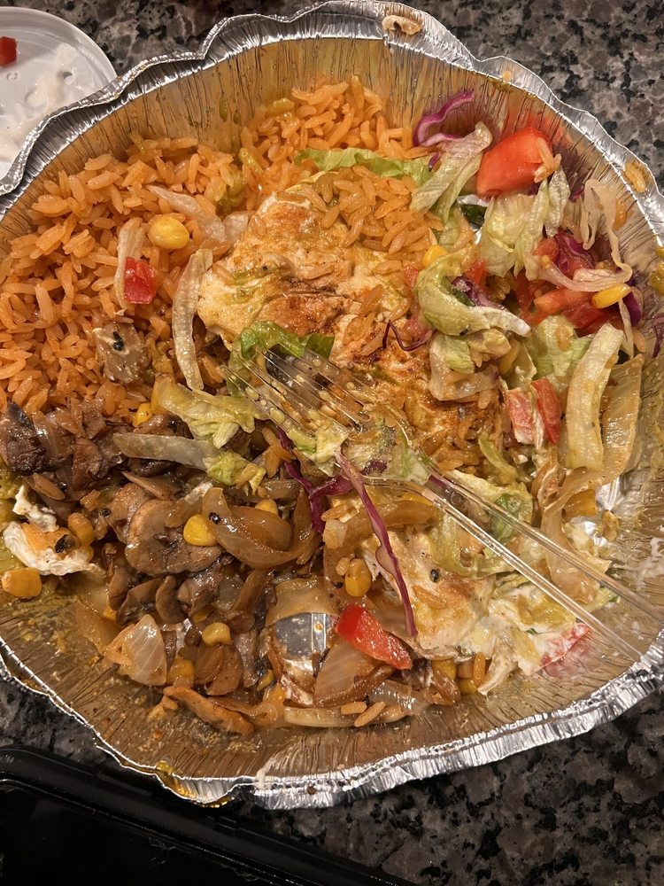 Food from El Palenque Mexican Restaurant