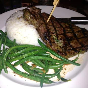 Yard House - Rib eye with steamed rice and green beans. Price was around $25 for this place. - Bars Near Me - Roseville, California Yard House - Rib eye with steamed rice and green beans. Price was around $25 for this place. - Bars Near Me - Roseville, California