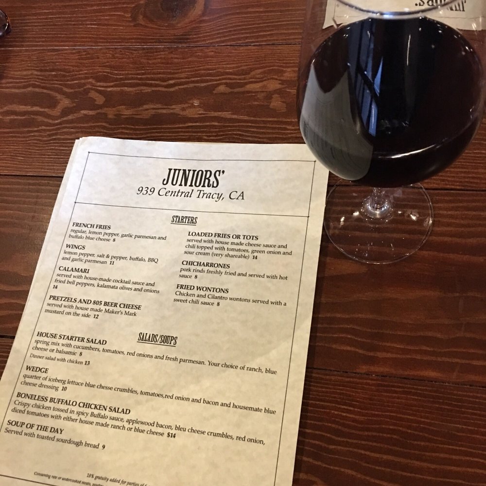 Juniors' - Glass of red blend. - American Near Me - Tracy, California Juniors' - Glass of red blend. - American Near Me - Tracy, California