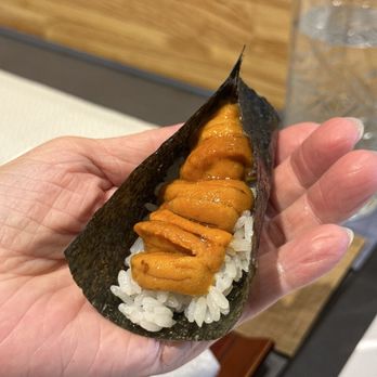Sushi Adachi - uni handroll - Japanese Near Me - Mountain View, California