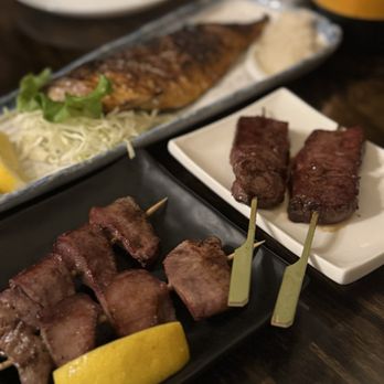 Sumiya - KALBI Beef Short Rib sauce $14 GYUTAN Beef Tongue salt $12 Grilled Saba $17 - Japanese Near Me - Santa Clara, California Sumiya - KALBI Beef Short Rib sauce $14 GYUTAN Beef Tongue salt $12 Grilled Saba $17 - Japanese Near Me - Santa Clara, California