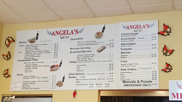 Menu photo 2 Angela's Mexican Food Tucson, AZ Menu photo 2 Angela's Mexican Food Tucson, AZ