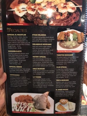Menu photo 4 El Mazatlan Cave City, KY
