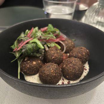 Arbequina Restaurant - Potato falafel - Desserts Near Me - Toronto, Ontario