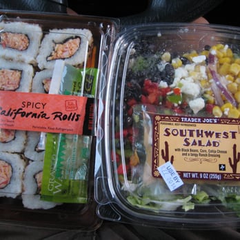 Trader Joe's - Spicy California Roll and Southwest Salad - Coachella Valley Music & Arts Festival eating on the cheap! - Grocery Near Me - La Quinta, California