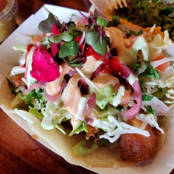 City Tacos - Chile Relleno ($3.75) taco with excessive toppings to make up for the lack of meat, - Tacos Near Me - Encinitas, California City Tacos - Chile Relleno ($3.75) taco with excessive toppings to make up for the lack of meat, - Tacos Near Me - Encinitas, California