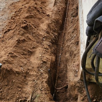 J And B Plumbing & Drain - This is the trench I dug to remove the old gas line. Nice straight shot for new line. - Plumbing Near Me