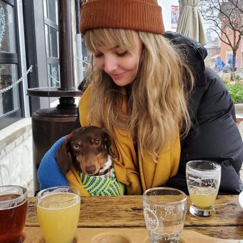 Elora Brewing - Enjoying our beers under a blanket with the brewery's tiniest patron - Breweries Near Me - Elora, Ontario