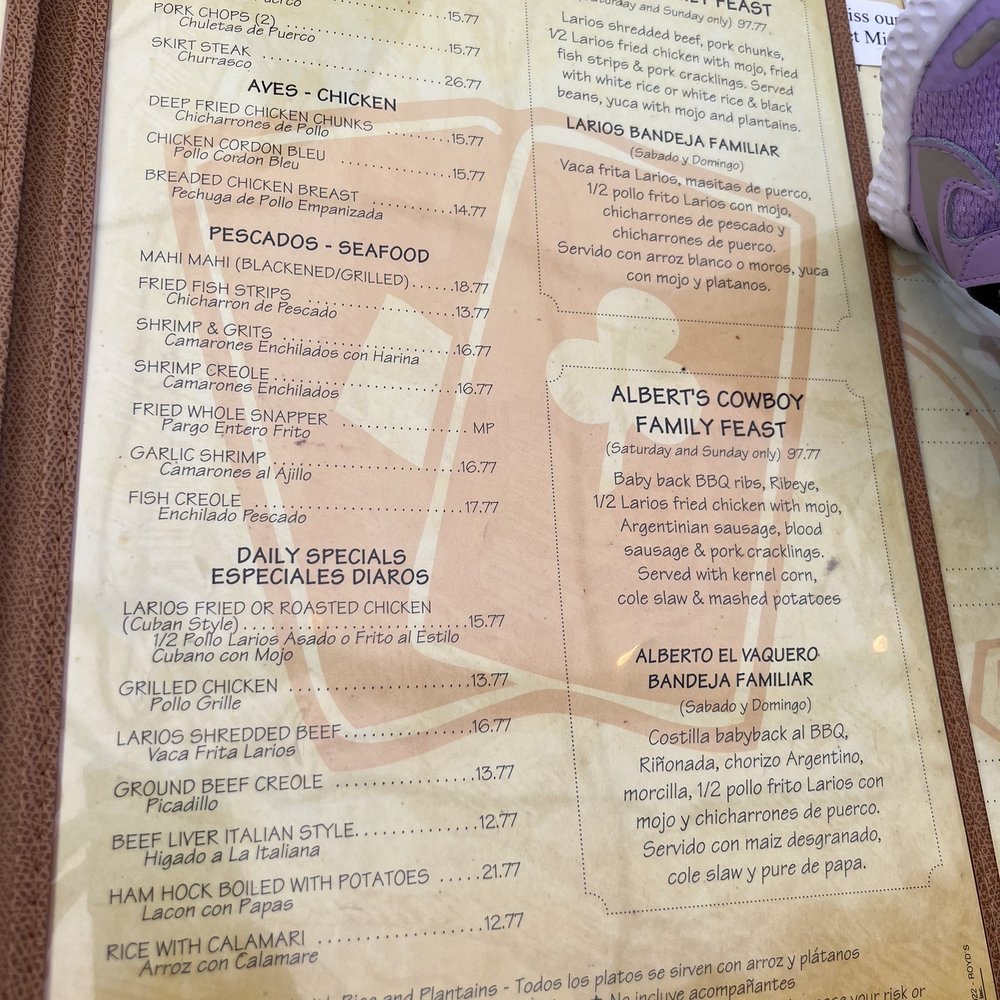 Royd’s - Menu - Cuban Near Me - Miami, Florida Royd’s - Menu - Cuban Near Me - Miami, Florida