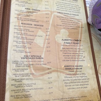 Royd’s  - Menu - Cuban Near Me - Miami, Florida