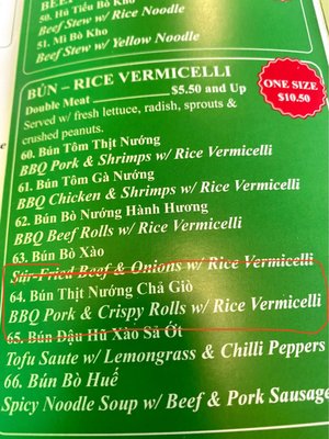 Menu photo 7 Pho Viet Columbia, SC