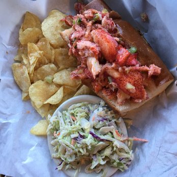 Sam's Chowder House - Lobster Roll! Lots of lobster bit could use more seasoning (4 stars) - Seafood Near Me - Half Moon Bay, California Sam's Chowder House - Lobster Roll! Lots of lobster bit could use more seasoning (4 stars) - Seafood Near Me - Half Moon Bay, California