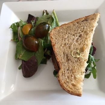 Kitchen at Cobble Hill - Feta, arugula and beet on sourdough with side house salad. - New American Near Me - Brooklyn, New York