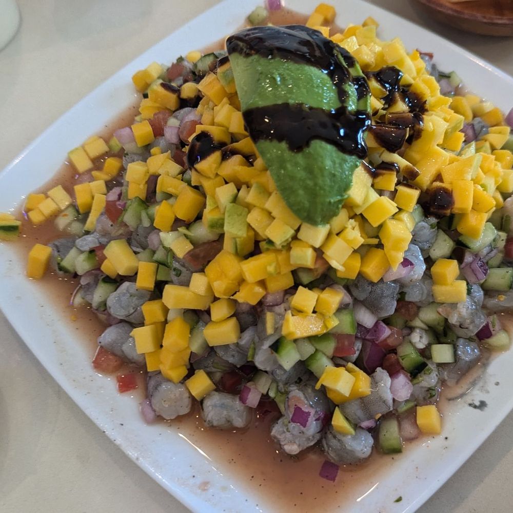 Mariscos El Ajoyano - Mango Shrimp Ceviche - Seafood Near Me - San Mateo, California
