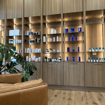 Esthetics Center - Lobby area wall where products are displayed - Medical Spas Near Me - Arden-Arcade, California