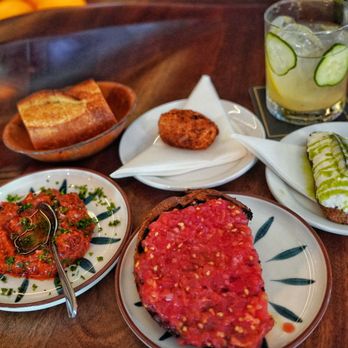 Bar Raval - Pan con tomate, Jamon croquette, sobrassada, stracciatella and boquerones - Spanish Near Me - Toronto, Ontario