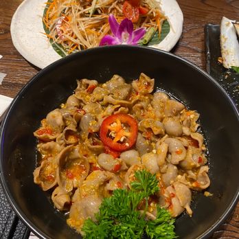 HEM Kitchen And Bar - Stir fried fish stomach - Vietnamese Near Me - Houston, Texas
