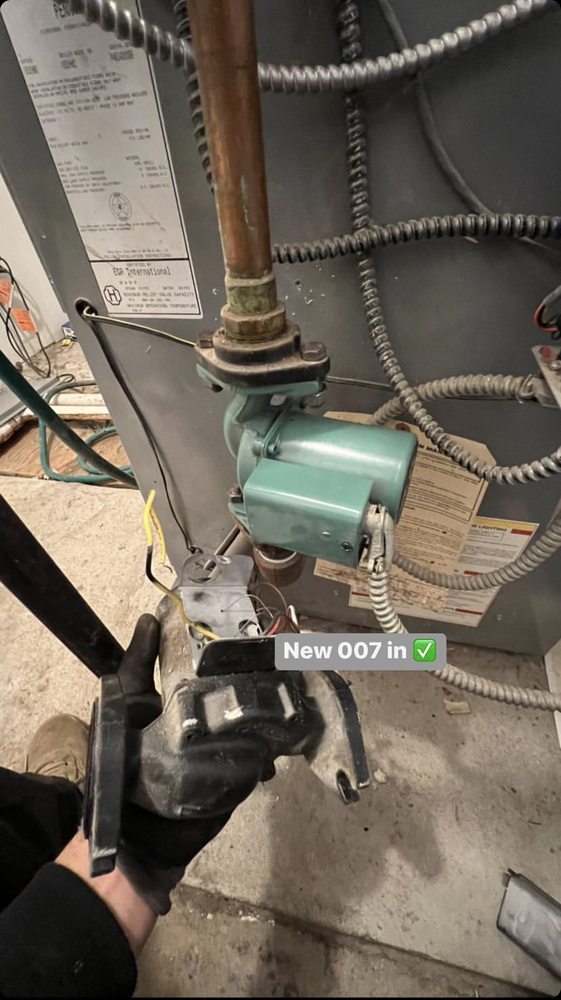 Slide of Always flowing piping and heating