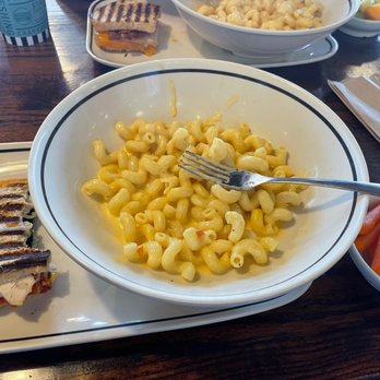 Corner Bakery - Pick 2 which is really 3. Panini, mac& cheese and side of carrots. - Soup Near Me - San Antonio, Texas Corner Bakery - Pick 2 which is really 3. Panini, mac& cheese and side of carrots. - Soup Near Me - San Antonio, Texas