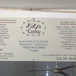 Naty's Cocina - Menu