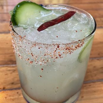Chaak Kitchen - That's a spicy margarita! Ok, not so spicy but it was good. Think it was a cucumber margarita. Refreshing. - Cocktail Bars Near Me - Tustin, California Chaak Kitchen - That's a spicy margarita! Ok, not so spicy but it was good. Think it was a cucumber margarita. Refreshing. - Cocktail Bars Near Me - Tustin, California