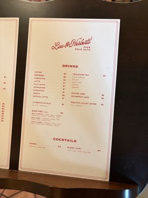 Menu photo 1 Lou and Herberts Palo Alto, CA