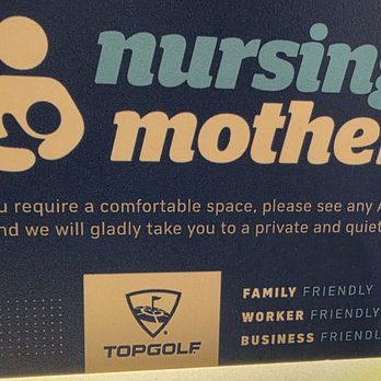 Topgolf - Space for nursing mom's! Right on Top Golf! We love to see businesses supporting women!! - Golf Near Me - Roseville, California Topgolf - Space for nursing mom's! Right on Top Golf! We love to see businesses supporting women!! - Golf Near Me - Roseville, California