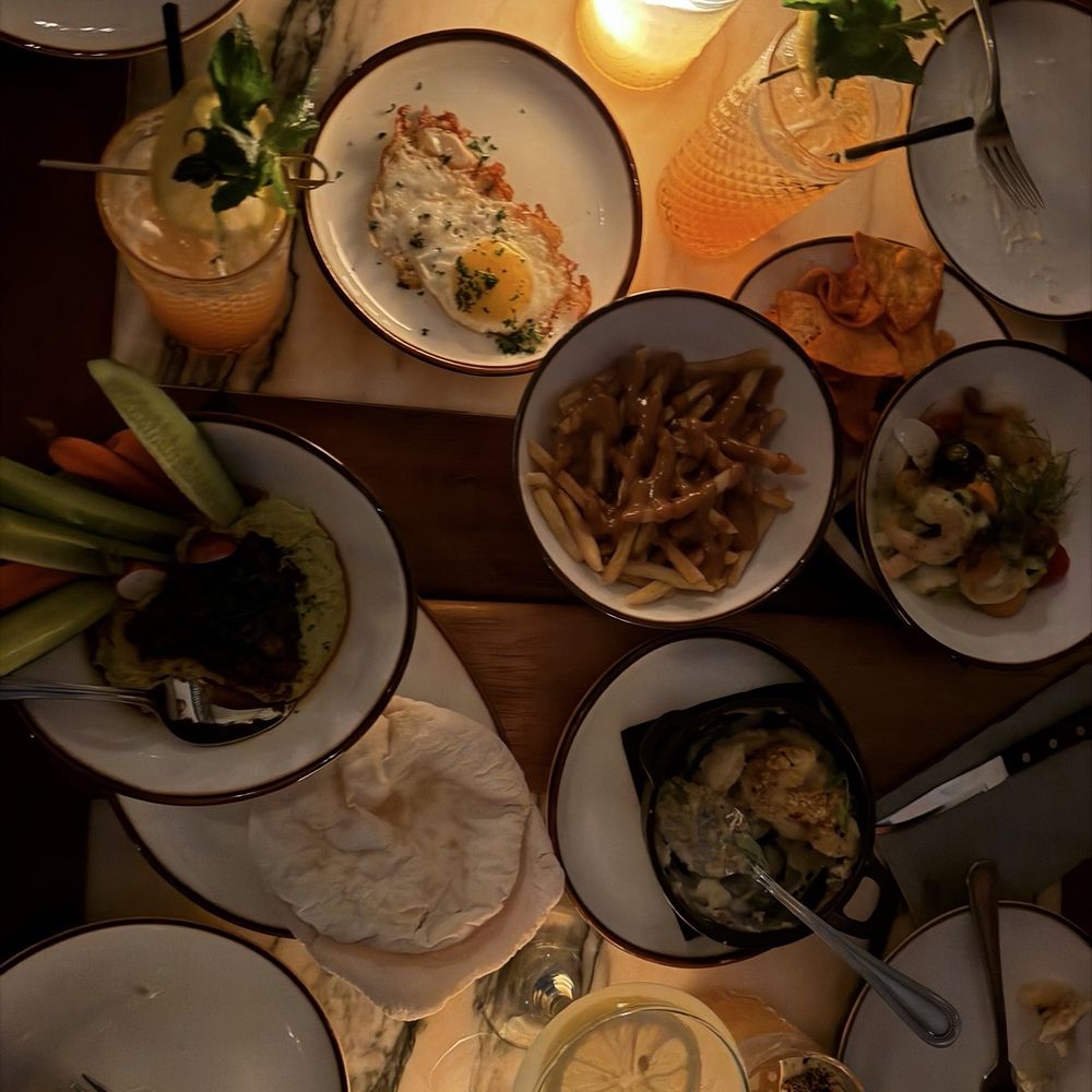Bacari - Sharing hummus, ceviche, bacari fries, and Mac & cheese! - Mediterranean Near Me - Long Beach, California