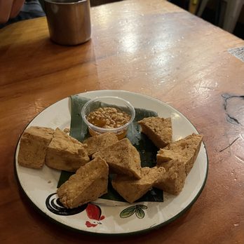 Bangrak Market - deep-fried tofu w dipping sauce - Bars Near Me - Seattle, Washington Bangrak Market - deep-fried tofu w dipping sauce - Bars Near Me - Seattle, Washington