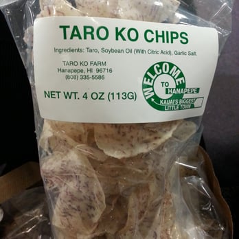 Taro Ko Factory - Best taro chips I've ever had!! - Food Stands Near Me - Hanapepe, Hawaii Taro Ko Factory - Best taro chips I've ever had!! - Food Stands Near Me - Hanapepe, Hawaii