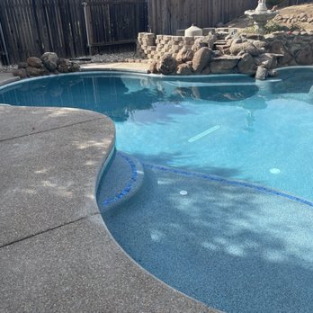 North Star Pools Plastering - New mini pebble (Aqua Blue) - Pool & Hot Tub Service Near Me - Sacramento, California