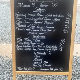 On Saturdays, they do crepes and mimosas! On Saturdays, they do crepes and mimosas!