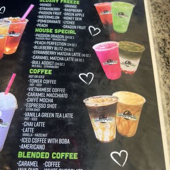 Tower Tea - Menu - Bubble Tea Near Me - Fresno, California