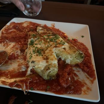 Rick's On Main - Sausage stuffed peppers - New American Near Me - East Aurora, New York Rick's On Main - Sausage stuffed peppers - New American Near Me - East Aurora, New York