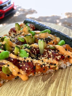 Poke Burri / Lifting Noodles Ramen by null