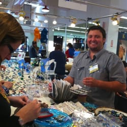 Dichrodreams Inc. at J.O.G.S. Tucson Gem and Jewelry Show selling dichroic glass jewelry wholesale