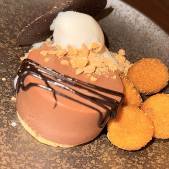 Uchi Charlotte - Chocolate with fried milk - amazing - Japanese Near Me - Charlotte, North Carolina Uchi Charlotte - Chocolate with fried milk - amazing - Japanese Near Me - Charlotte, North Carolina