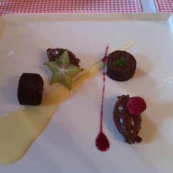 Au cochon ventru - LE dessert, un quatuor tout chocolat