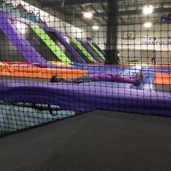 Jump & Bounce Trampoline Park - The small humans get tired while you have coffee n snacks