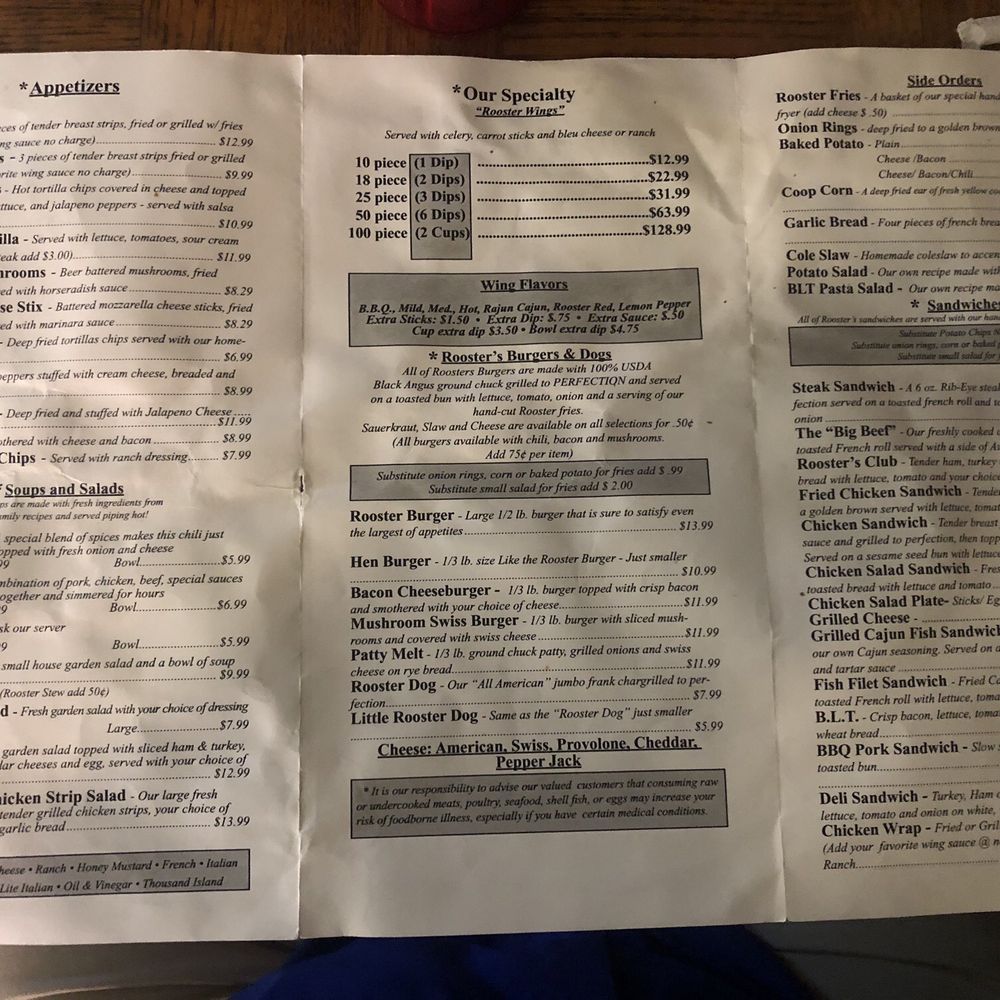 Rooster's Cafe - Menu - American Near Me - Cumming, Georgia Rooster's Cafe - Menu - American Near Me - Cumming, Georgia