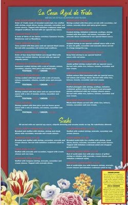 Menu photo 8 Frida's Mexican Kitchen & Bar Tipp City, OH Menu photo 8 Frida's Mexican Kitchen & Bar Tipp City, OH
