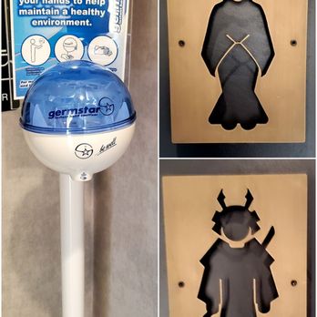 Yakumi - The restroom icons are super cute (Geisha for the Ladies & Samurai for the Men. However, both restrooms are also labeled as All-Gender). - Sushi Bars Near Me - Burbank, California Yakumi - The restroom icons are super cute (Geisha for the Ladies & Samurai for the Men. However, both restrooms are also labeled as All-Gender). - Sushi Bars Near Me - Burbank, California