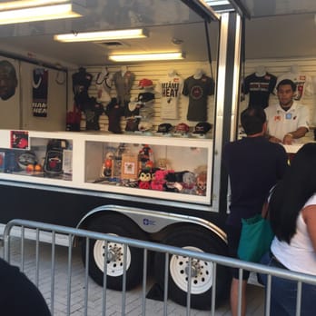 Miami-Dade Arena - Outside Heat merchandise vendor! - Stadiums & Arenas Near Me - Miami, Florida