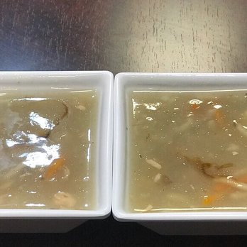 Angara Kabab & Karahi - Complimentary chicken and chickpea soup...tasty! - Halal Near Me - Houston, Texas