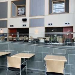 Cornell University - Duffield inside. In front of Mattin's