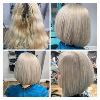 Eclipse Salon - Jessica rocked this platinum bombshell! - Hair Salons Near Me - Foley, Alabama