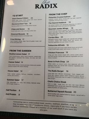 Menu photo 1 The Radix Cuba, NY